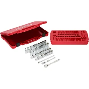 1/4" Drive 50 Pc. Ratchet & Socket Set - SAE & Metric