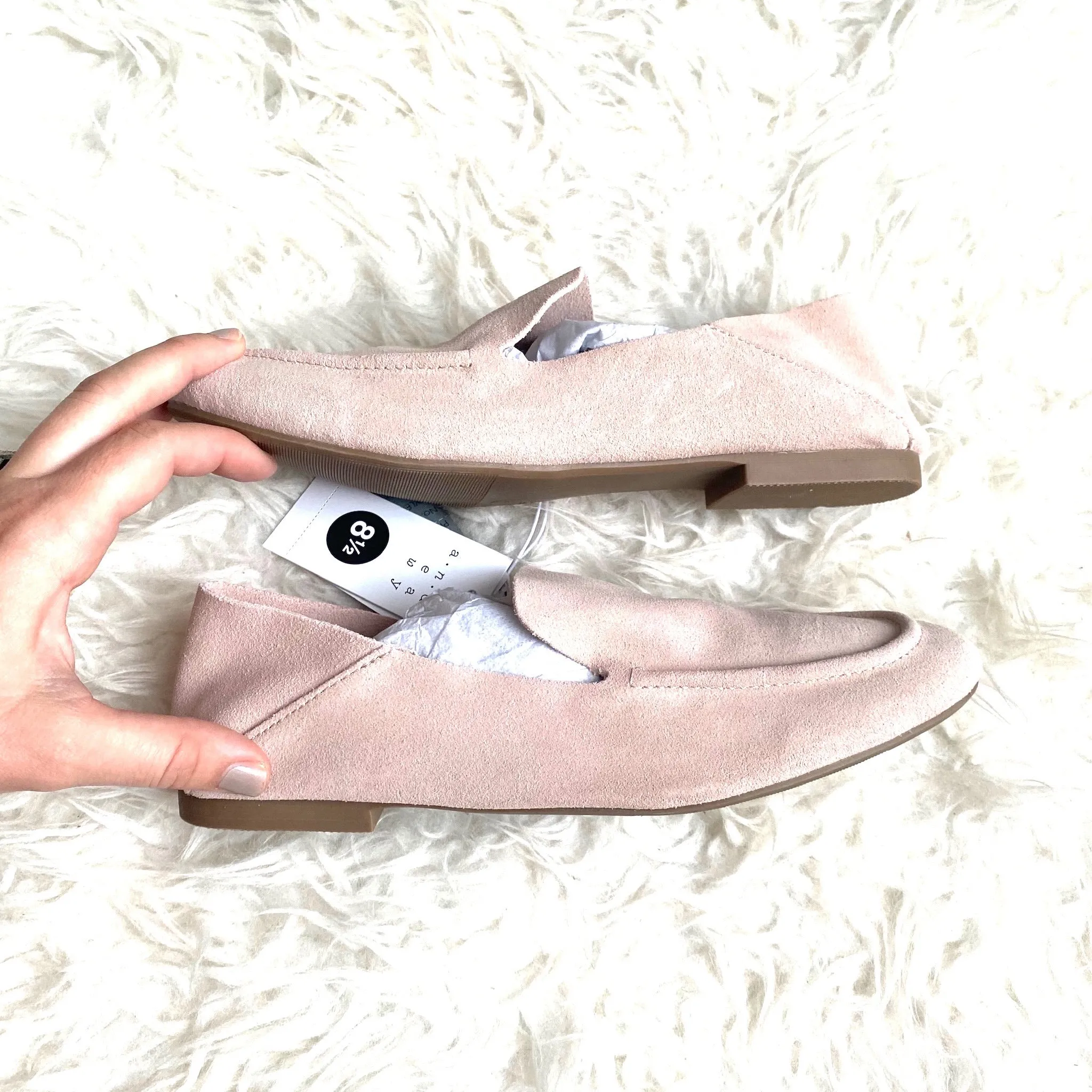 A New Day Blush Loafer Convertible Mules NWT- Size 8.5