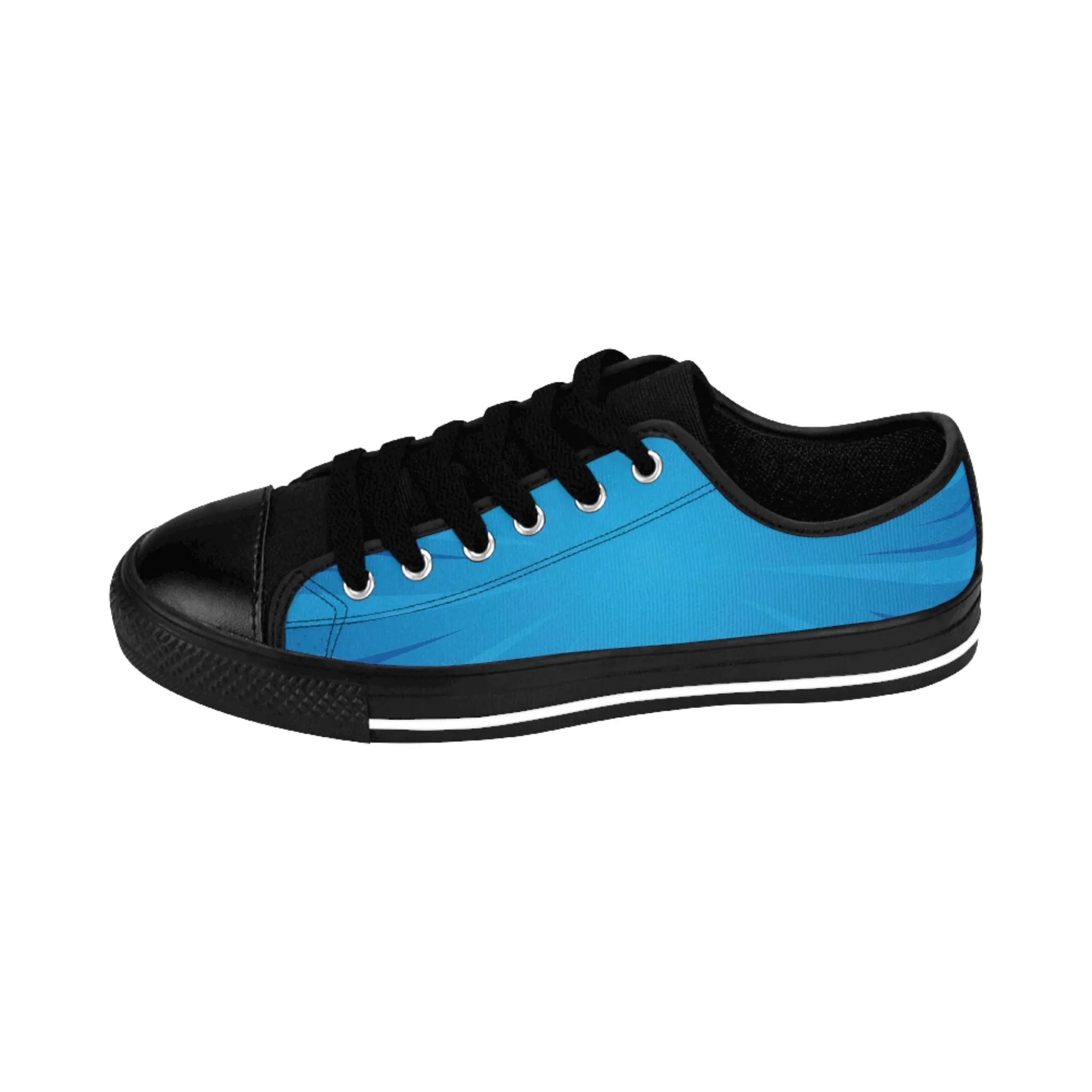 Abstract Blue Comic Women's Sneakers