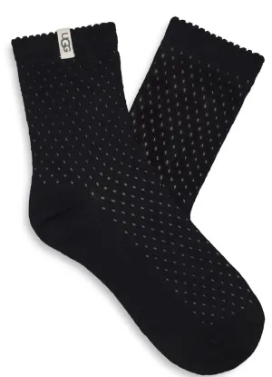 Adabella Quarter Sock in Black by UGG