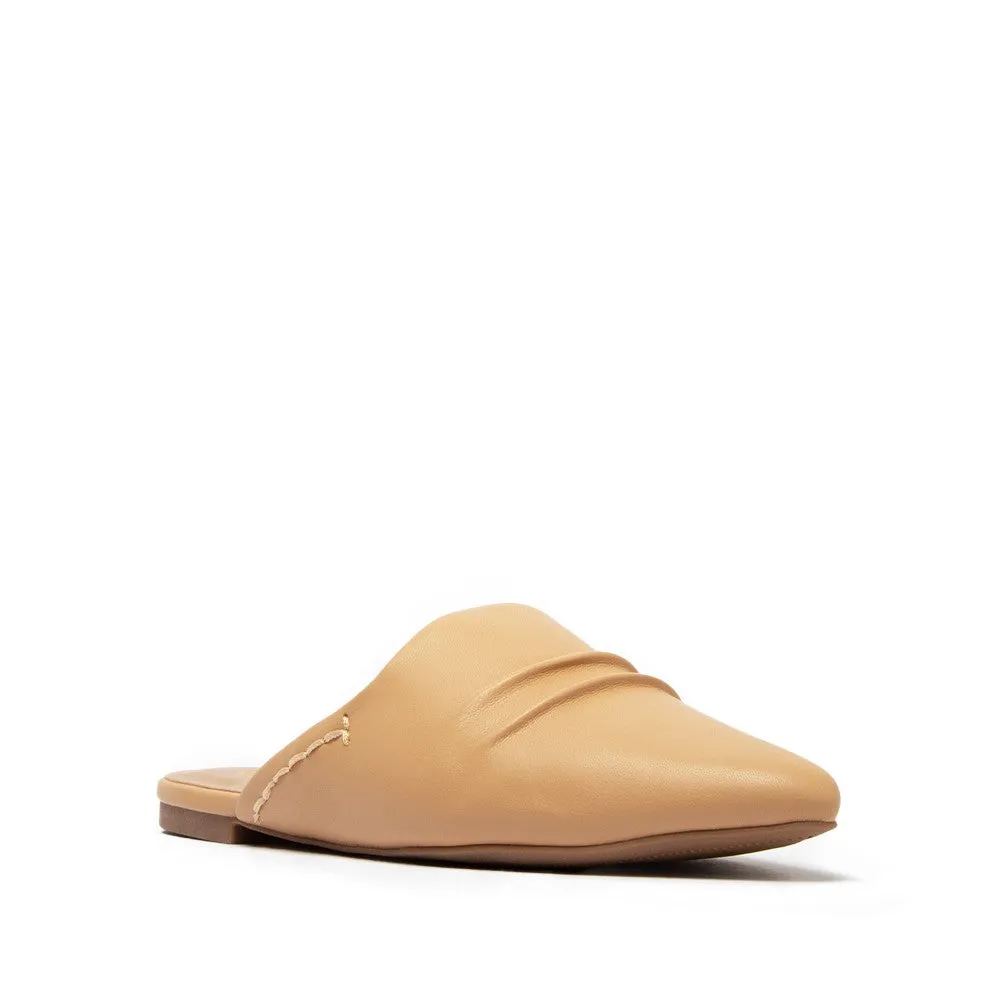 Almond Toe Slip On Flat Mules - Final Sale