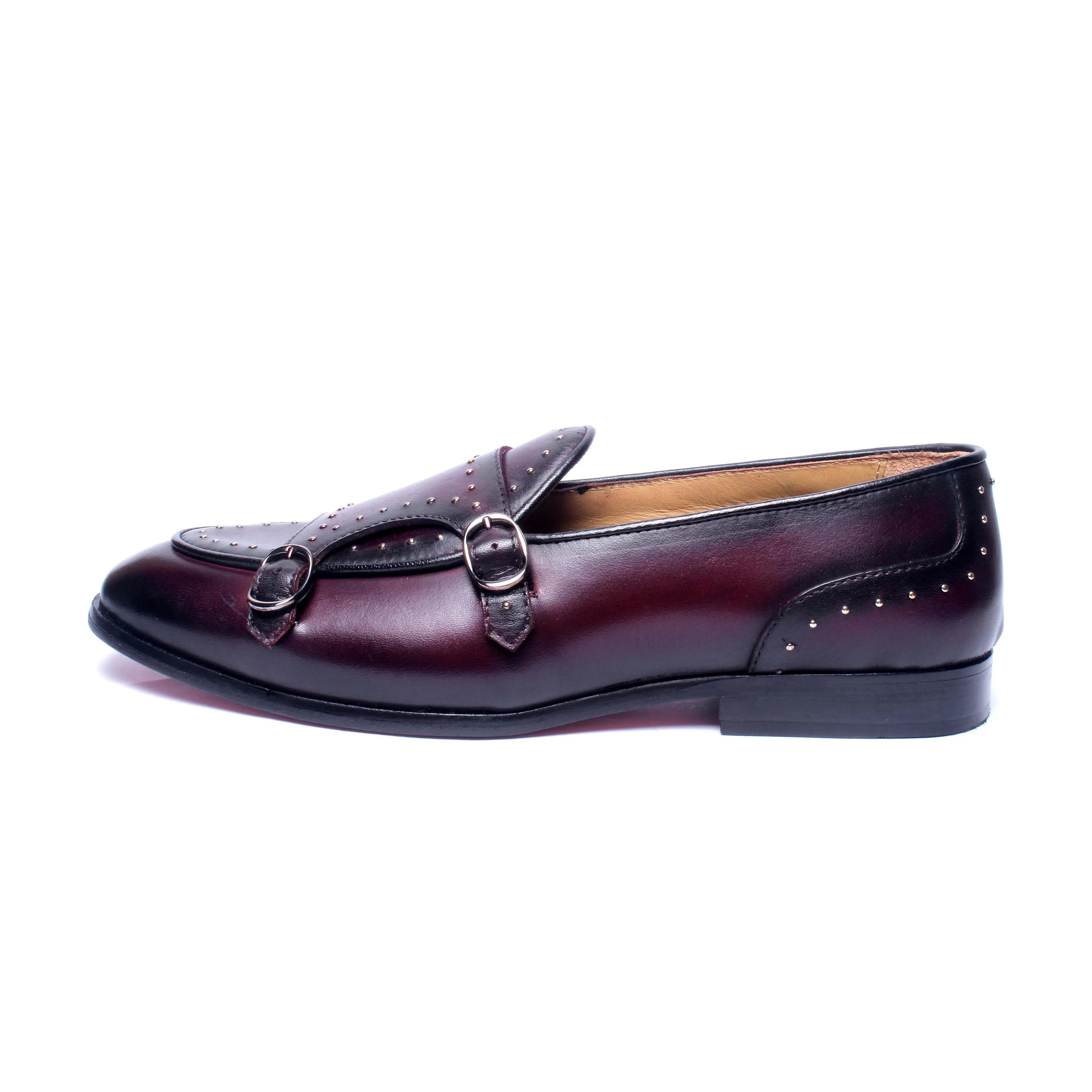 Belgian Monk Strap - Bordo