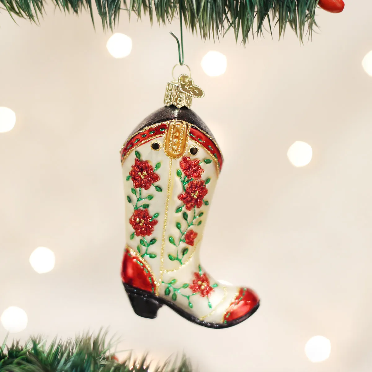 Christmas Cowgirl Boot