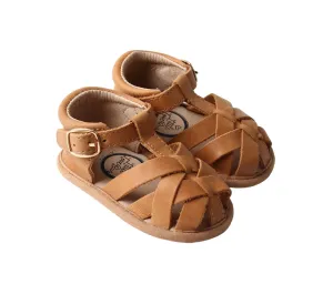 Desert Sand Closed Toe Sandal {premium Leather}