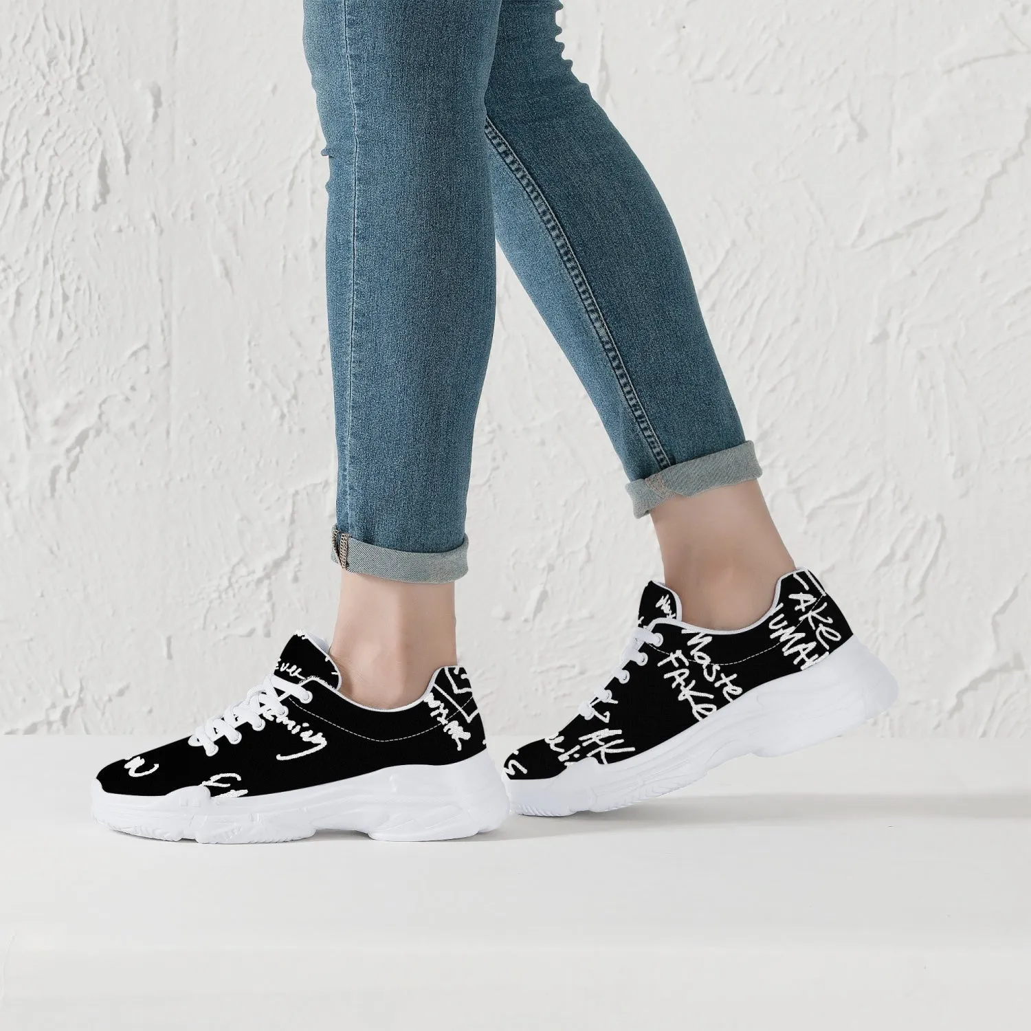 FAKEMADE Business Meeting Notation Chunky Trend Sneakers