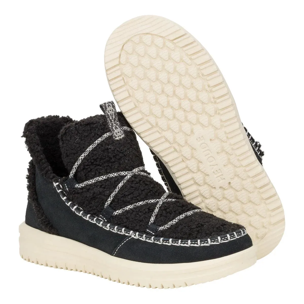 Hey Dude Camden Suede Cozy Black