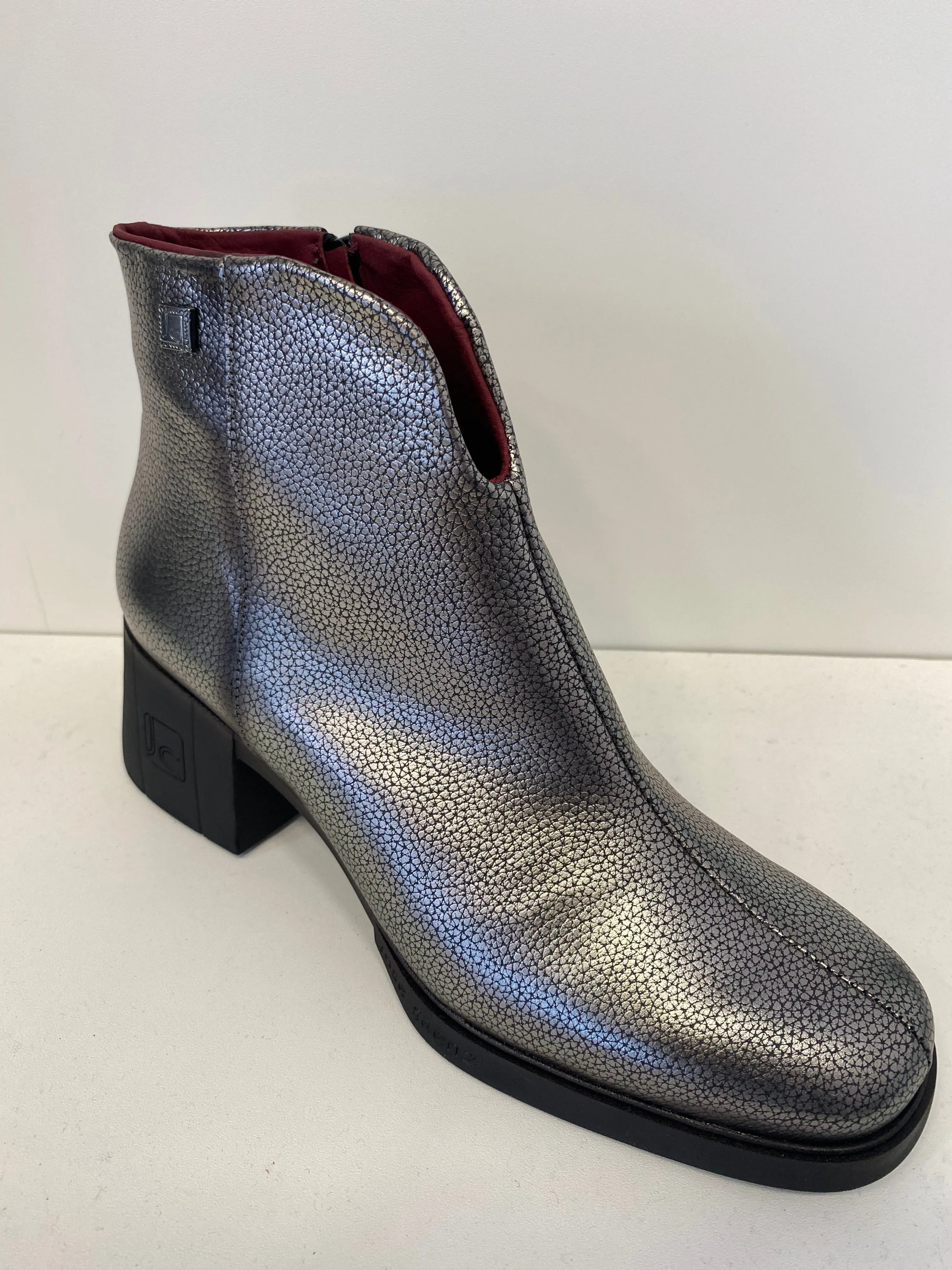 Jose Saenz Metallic Ankle Boot