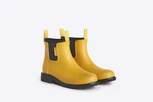 Merry People Bobbi Gumboot - Mustard Yellow/Black