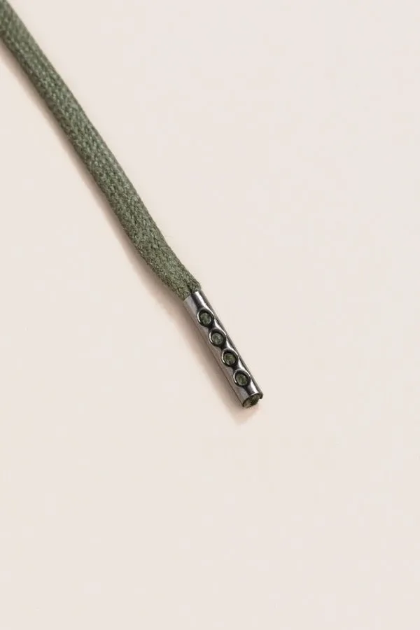 Olive Green | 4 mm Round Waxed Shoelaces