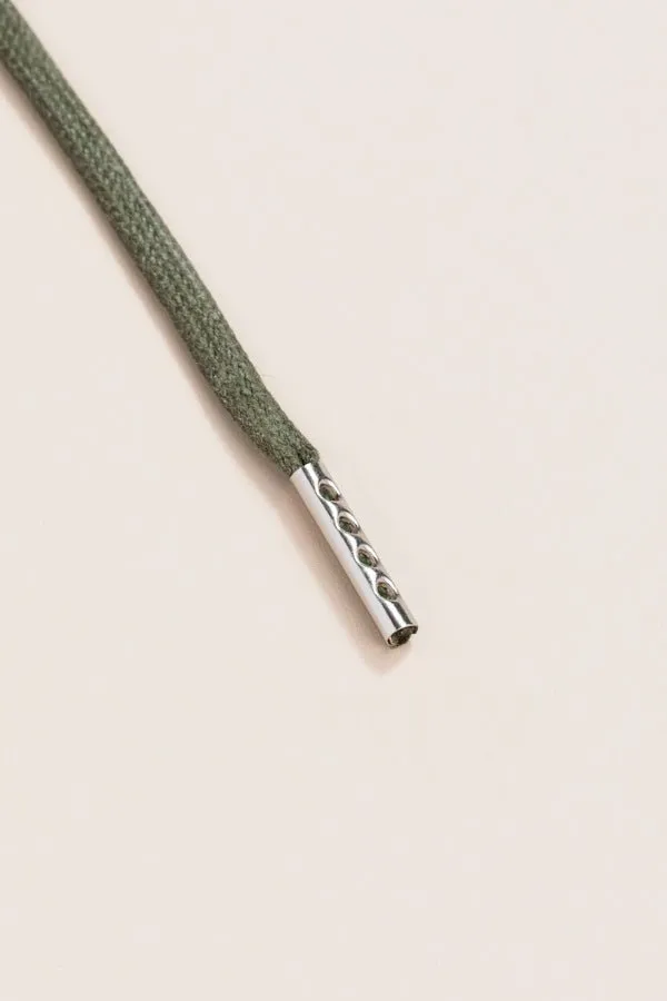 Olive Green | 4 mm Round Waxed Shoelaces