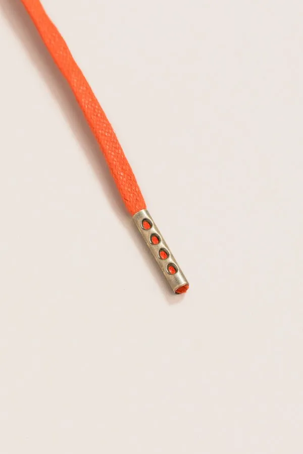 Orange | 4 mm Round Waxed Shoelaces