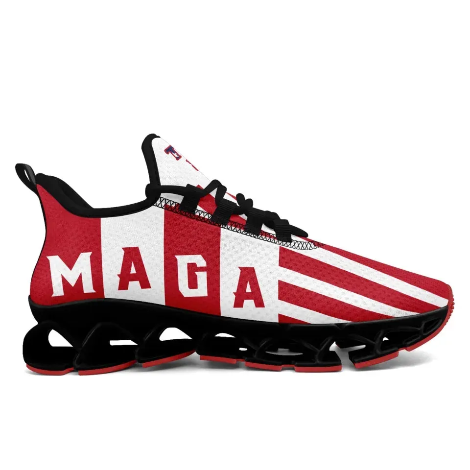 Personalized Trump Fashion Cloud Sneakers, Custom MAGA Comfortable Shoes, Trump 45-47 Shoes