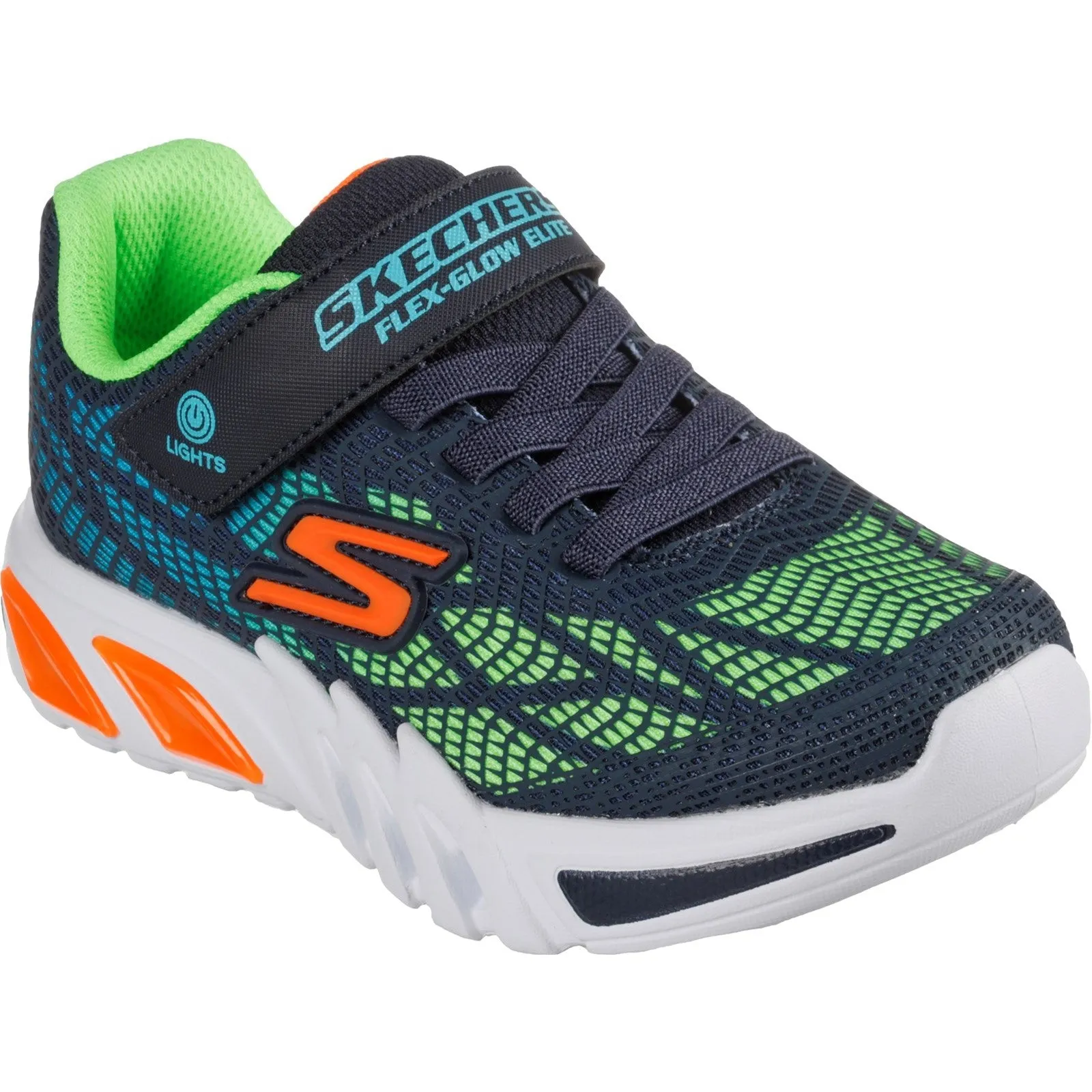 Skechers 400137L Flex Glow Elite Vorlo NVMT Navy Metallic