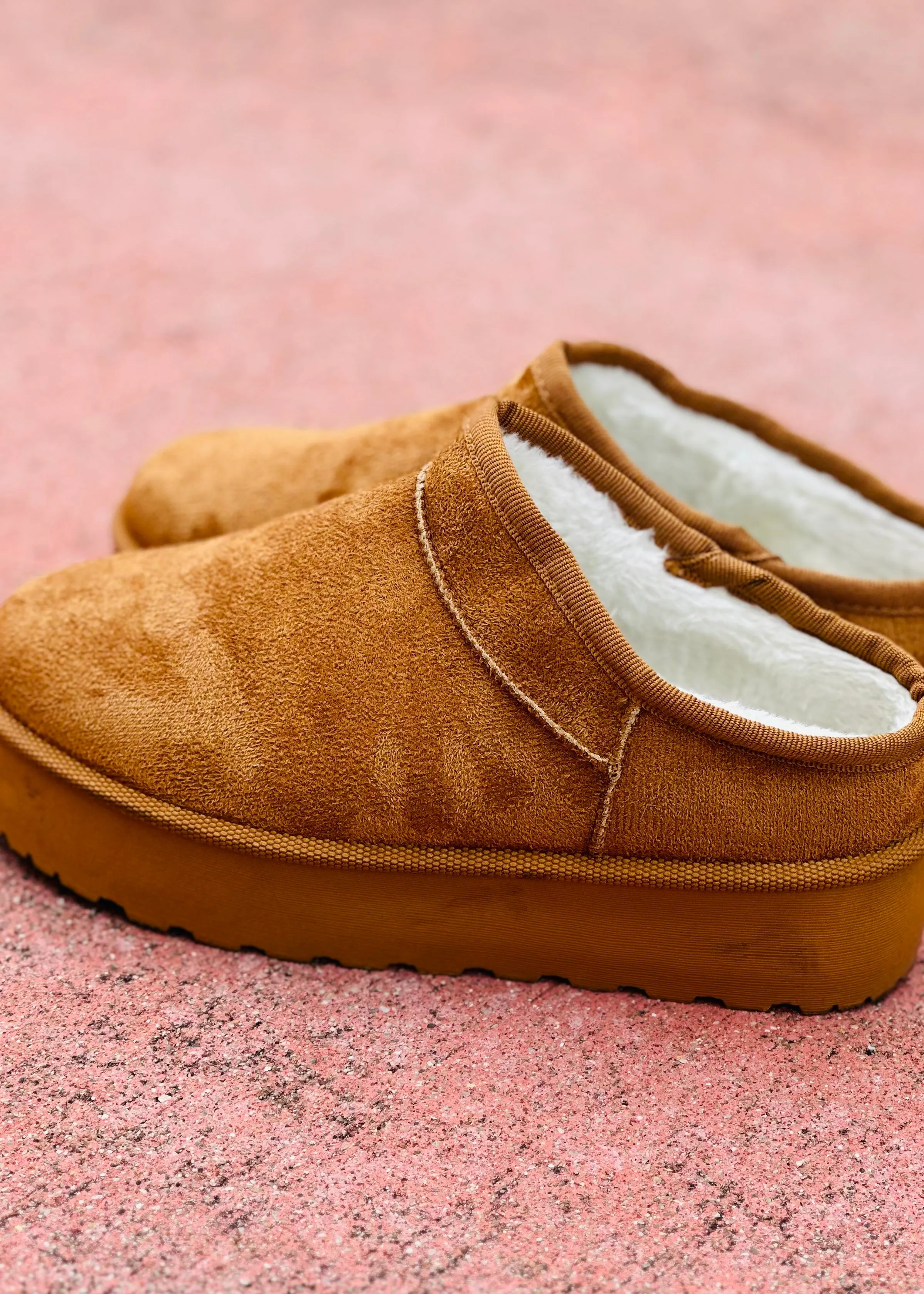 Tan Slip On Booties