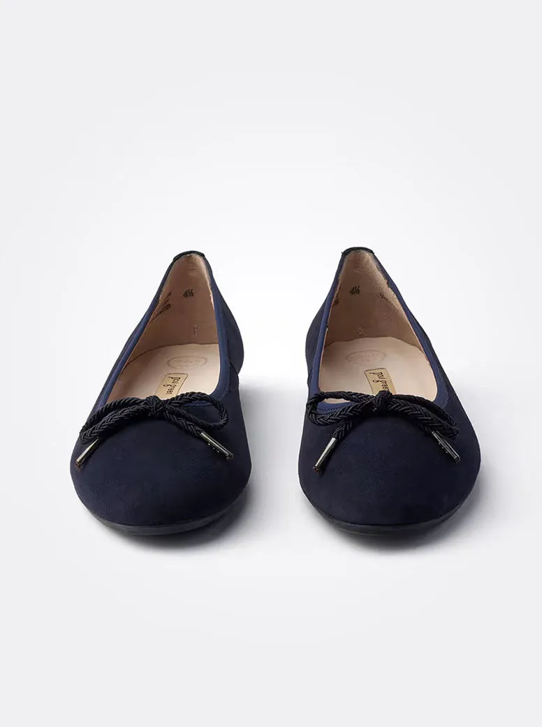 Tilly navy suede