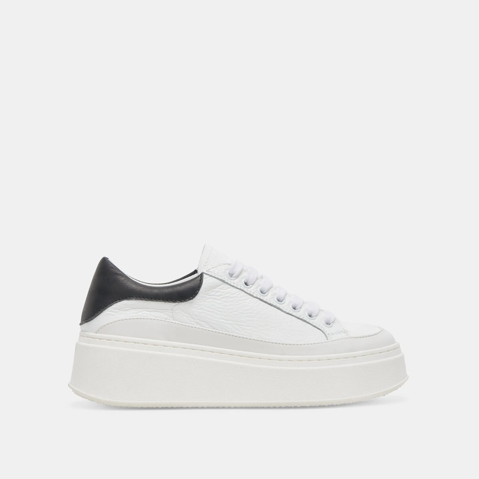 WYETT SNEAKERS WHITE BLACK LEATHER