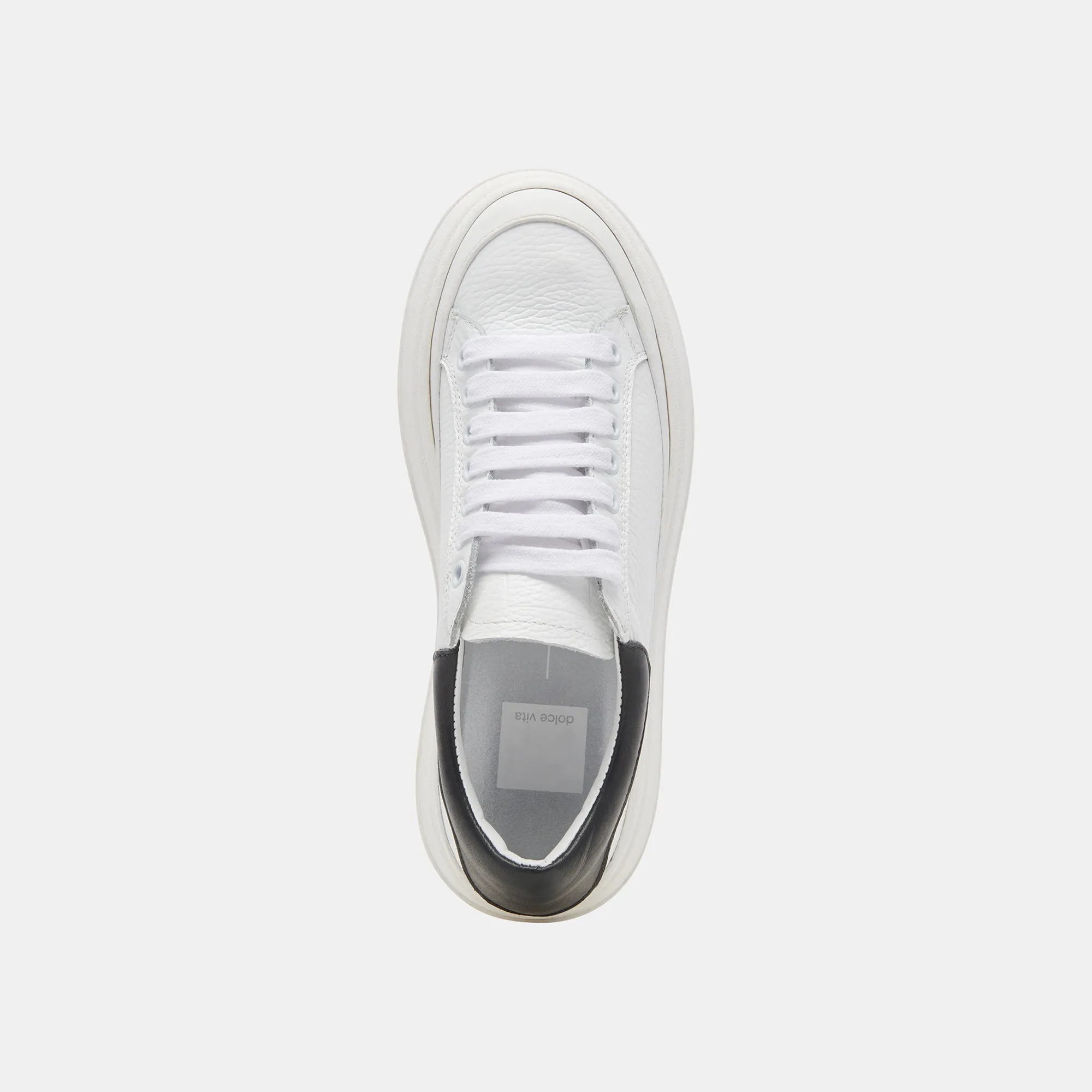 WYETT SNEAKERS WHITE BLACK LEATHER